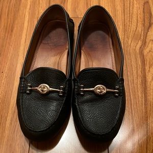 Coach black loafers